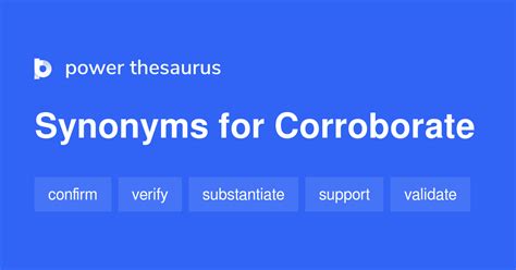 CORROBORATES Synonyms: 49 Similar and Opposite Words .